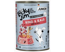 Lucky Jim Classic Junior Wołowina i cielęcina bez zbóż puszka 400g