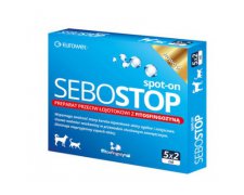 Eurowet Sebostop Spot-on Preparat przeciw łojotokowi z fitosfingozyną dla psów i kotów 5x2ml