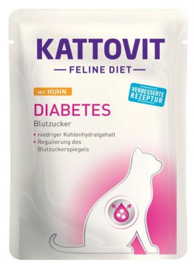Kattovit Diabetes Weight dla kotów z podwyższonym poziomem cukru lub nadwagą saszetka 85g