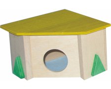 Pinokio Domek narożny dla chomika Dżungarskiego, Roborowskiego i myszki 11x11x7,5cm