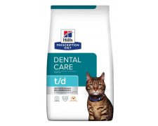 Hill's Prescription Diet Feline t / d pomaga utrzymać zdrowie jamy ustnej