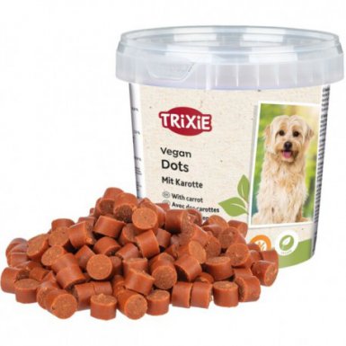 Trixie Vegan Soft Snack Dots wegetariański przysmak dla psa z marchewką 200g