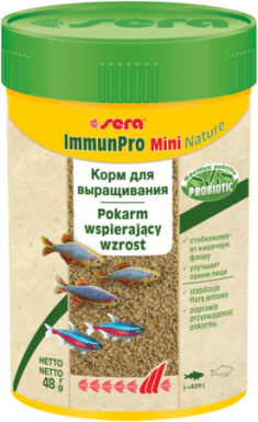 Sera ImmunPro Mini Nature 250 ml - pokarm wolnotonący dla ryb poniżej 4cm