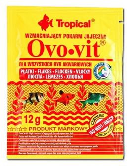 Tropical Ovo-vit wzmacniający pokarm jajeczny w formie płatków dla ryb 12g