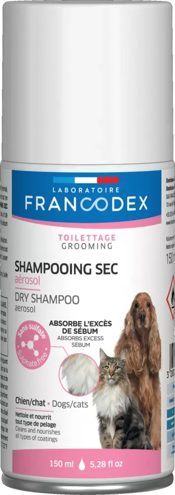 Francodex Suchy szampon dla psa lub kota 150ml