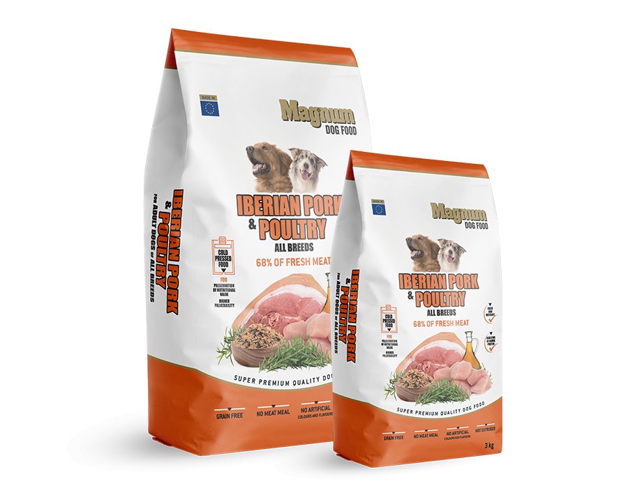 Magnum Iberian Pork & Poultry Monoproteinowa karma dla psa z wieprzowiną i drobiem 3kg