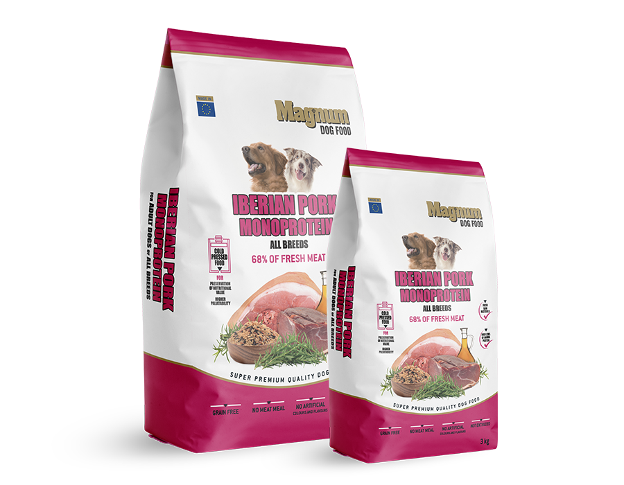 Magnum Iberian Pork Monoproteinowa karma dla psa z wieprzowiną 3kg