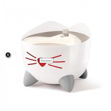 Catit Pixi Smart Fountain poidło dla kota z miską ze stali nierdzewnej 2L