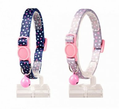 DUVO+ Obroża Dla Kota w Kropki z Dzwonkiem 20-30cm/10mm