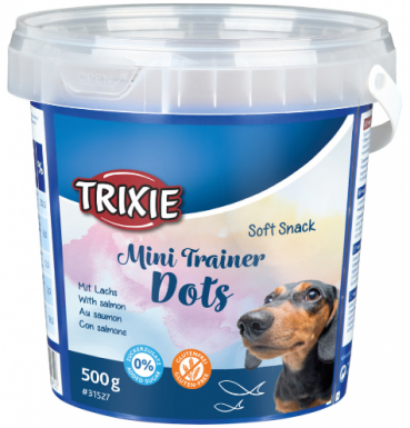 Trixie Soft Snack Mini Trainer Dots miękkie przysmaki dla psa z łososiem 500g