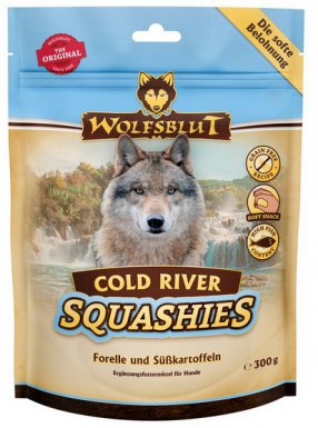 Wolfsblut Dog Squashies Cold River przekąski dla psów bez zbóż i glutenu, z dużą zawartością ryb 300g
