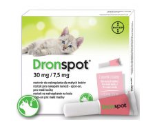 Bayer Dronspot dla małych kotów 0,5-2,5kg 60 mg / 15 mg 2 pipety