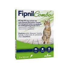 Fipnil Combo XS 0,5ml krople dla kotów i fretek przeciw kleszczom 3 pipety 