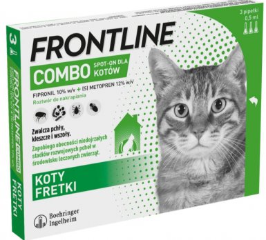 Frontline Combo Spot On krople przeciw kleszczom dla kota 