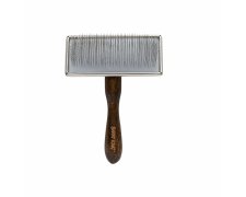BarryKing Ekskluzywna Szczotka Pudlówka Prostokątna – Drewno Bukowe i Stal 11,7x15,7cm