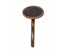 Barry King ekskluzywna szczotka pudlówka dla zwierząt drewno bukowe i stal 11,3×18cm