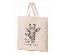 Torba bawełniana 38x42x10cm Zwierzaki - żyrafa