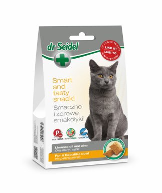 Dr Seidel przysmak dla kota na piękną sierść 50g