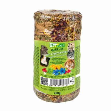 Nestor Siano z łąki w mini beli dla gryzoni i królików z marchewka i dynią 200g