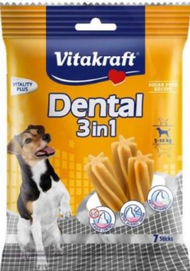 Vitakraft Dental 3in1 Small przysmak dentystyczny dla psa od 5 do 10kg 120g