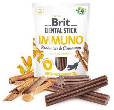 Brit Dental Stick Immuno Probiotics & Cinnamon przysmak dentystyczny z probiotykami dla psa 251g