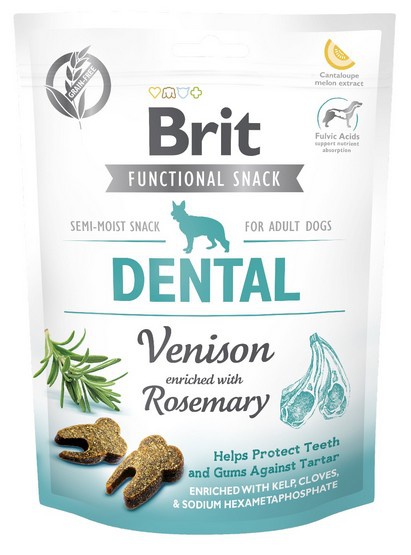 Brit Functional Snack Dental Venison przysmak dentystyczny dla psa 150g