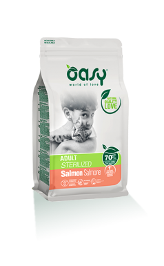 Oasy Dry Cat Adult Sterilised Salmon karma dla kotów sterylizowanych z łososiem