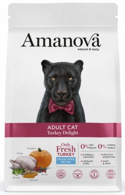 Amanova Delight karma sucha dla kotów sterylizowanych z indykiem 1,5kg