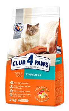 Club4Paws Premium karma dla dorosłych sterylizowanych kotów 