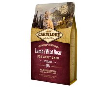 Carnilove Cat Lamb & Wild Boar Sterilised - jagnię i dzik