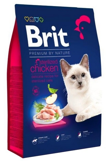 Brit Premium By Nature Cat Sterilized Chicken sucha karma dla sterylizowanych kotów z kurczakiem