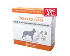 Biowet Biourinex Canis kapsułki dla psów wspomagające funkcje układu moczowego 40szt.