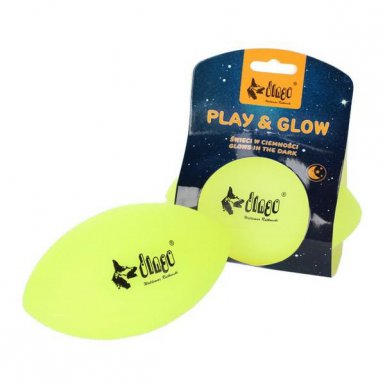 Dingo zabawka Vinyl pilka rugby fluorescencyjna 8x14cm 