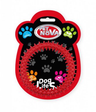 Pet Nova TPR dentring red ring czerwony 12,5cm 