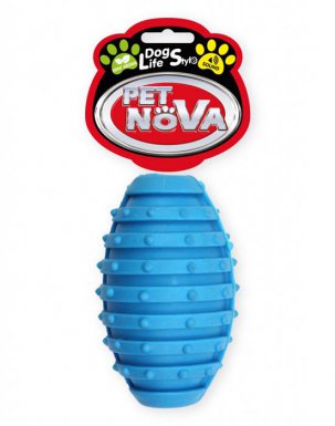 PET NOVA TPR Rugbyball zabawka do gryzienia i aportu 10cm