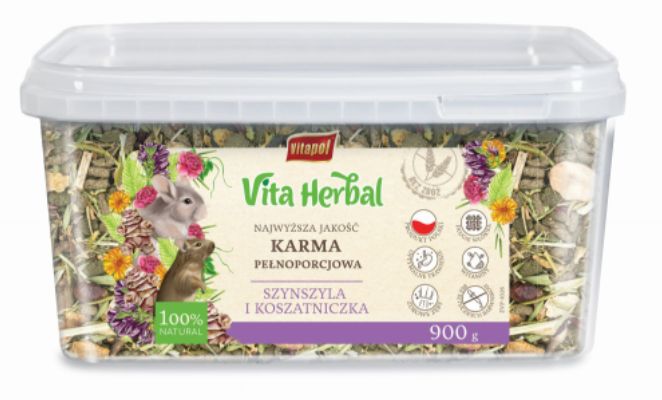 Vita Herbal karma pełnoporcjowa dla szynszyli i koszatniczki 