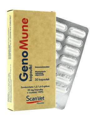ScanVet Genomune Kapsułki dawniej Scanomune- preparat zwiększający odporność 30kaps.
