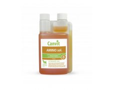 Canvit Amino sól kompleks witamin z grupy B, aminokwasów, glukozy i soli dla psów i kotów 250ml