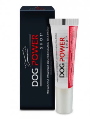JM Sante Dog Power Shot syrop dla psów trenujących, wzmacniający wytrzymałość, siłę i sprawność fizyczną 16g 