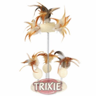 Trixie Zabawka dla kota z piórkami na sprężynie