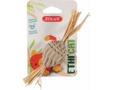 Zolux Zabawka dla kota Ethicat piłka z tektury z liśćmi kukurydzy 15cm