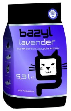Bazyl Lavender Żwirek Bentonitowy o Zapachu Lawendy