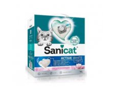 Sanicat Activ White żwirek dla kotów Lotos zbrylający 10L