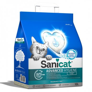 Sanicat Advanced Hygiene żwirek dla kotów bezzapachowy 10L