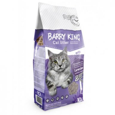 Barry King żwirek bentonitowy dla kota lawendowy