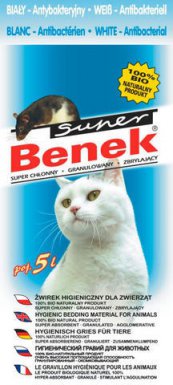 Super Benek Żwirek Antybakteryjny niebieski 5L