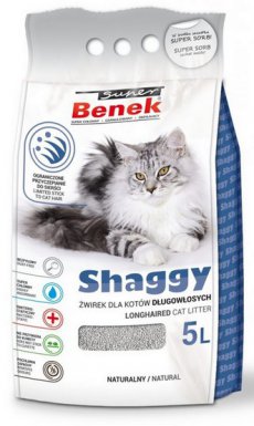 Super Benek Shaggy 5L żwirek dla kotów długowłosych