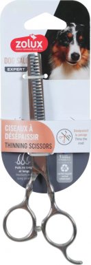Zolux Dog Salon Nożyczki degażówki dla psa do przerzedzania sierści 16cm