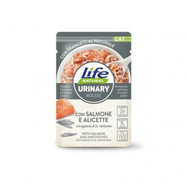 Life Cat Natural Urinary karma dla kota z problemami urologicznymi z łososiem i anchois 70g