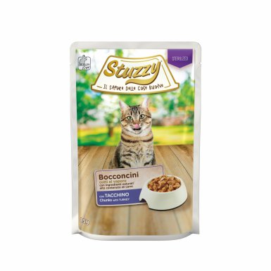 Stuzzy Sterilized Bocconcini indyk w sosie karma mokra dla kota po sterylizacji 85g